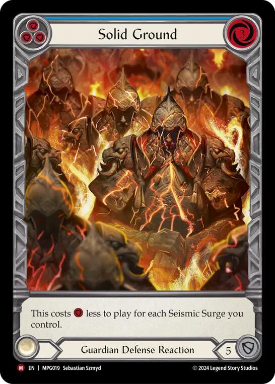 Solid Ground (Extended Art) [MPG019] (Mastery Pack Guardian)  Rainbow Foil