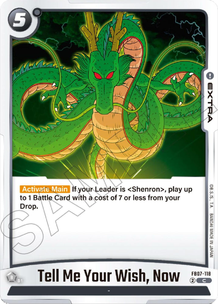 Tell Me Your Wish, Now [Wish For Shenron]