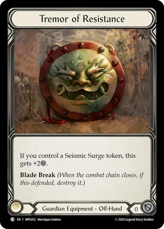 Tremor of Resistance [MPG012] (Mastery Pack Guardian)