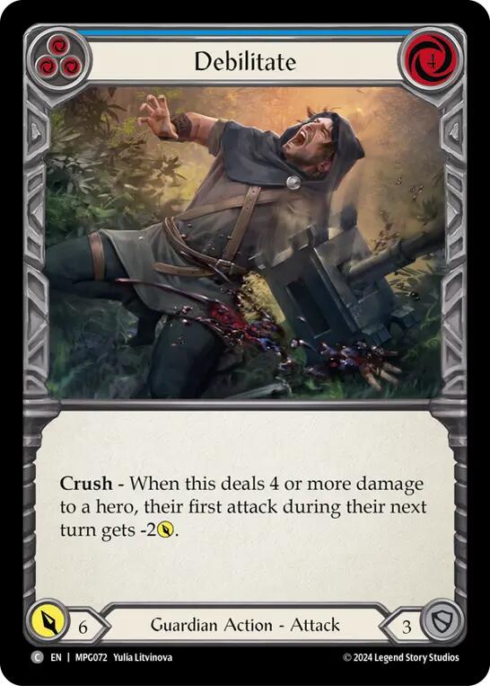 Debilitate (Blue) [MPG072] (Mastery Pack Guardian)