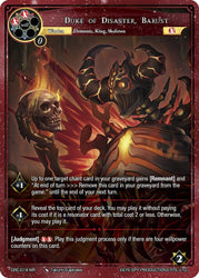 Duke of Disaster, Barust // Barust, Archdemon of Demon (DRC-018 JR) [Descent into the Raven's Catacombs]