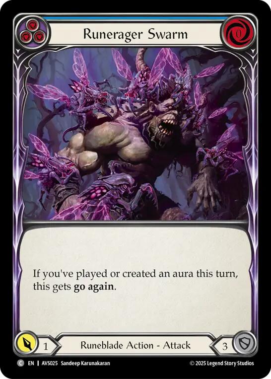 Runerager Swarm (Blue) [AVS025] (Armory Deck: Legends Viserai)