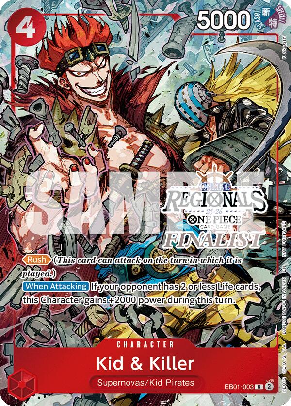 Kid & Killer (Online Regional Finalist Card Set 2025 Vol.2) [One Piece Promotion Cards]
