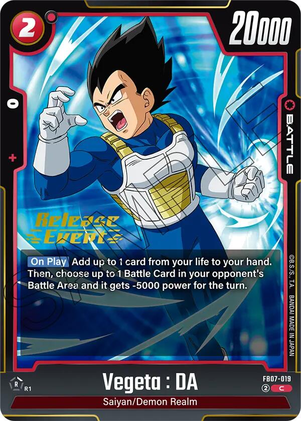 Vegeta : DA (FB07-019) [Wish For Shenron Release Event Cards]