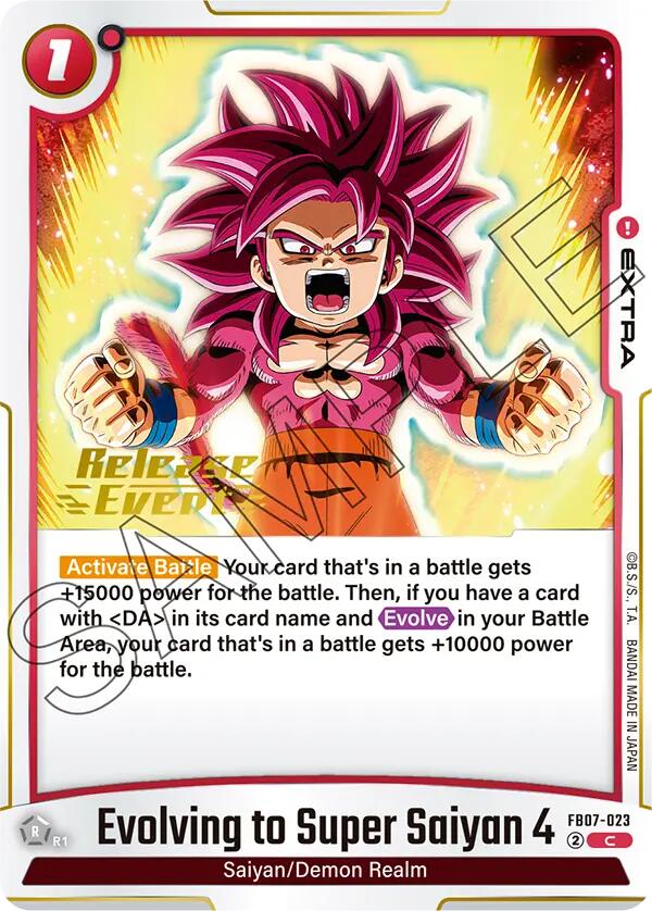 Evolving to Super Saiyan 4 [Wish For Shenron Release Event Cards]
