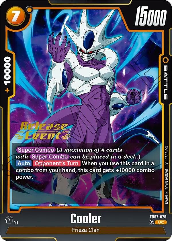 Cooler (FB07-078) [Wish For Shenron Release Event Cards]