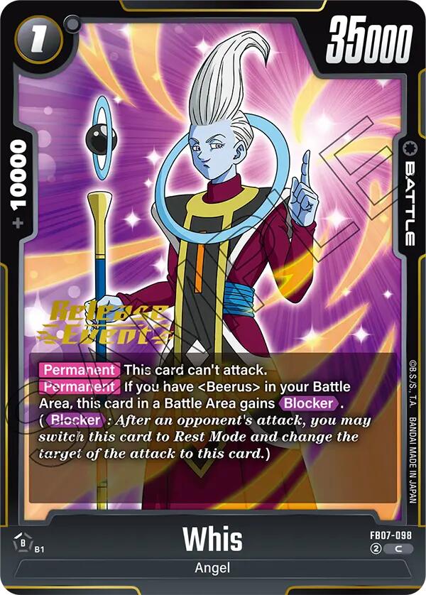 Whis [Wish For Shenron Release Event Cards]