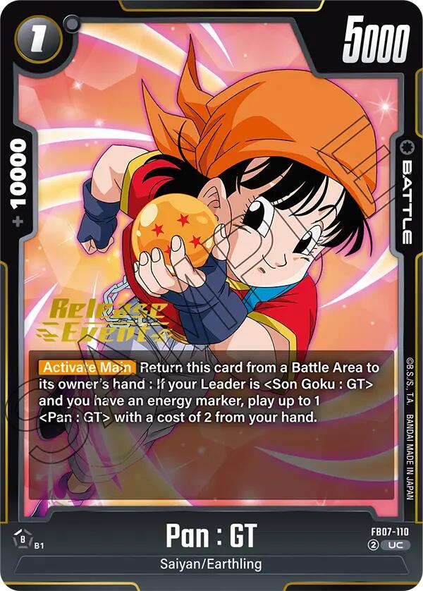 Pan : GT [Wish For Shenron Release Event Cards]