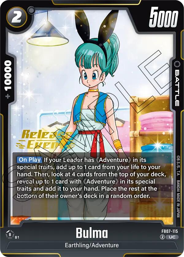 Bulma (FB07-115) [Wish For Shenron Release Event Cards]