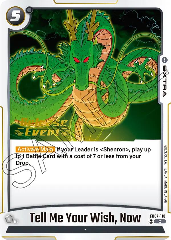 Tell Me Your Wish, Now [Wish For Shenron Release Event Cards]