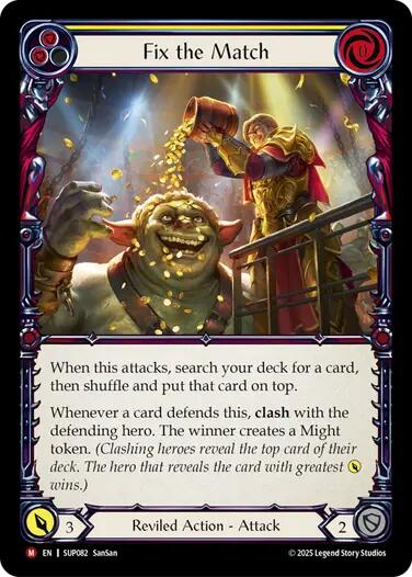 Fix the Match [SUP082] (Super Slam)  Rainbow Foil