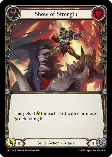 Show of Strength [SUP128] (Super Slam)  Cold Foil