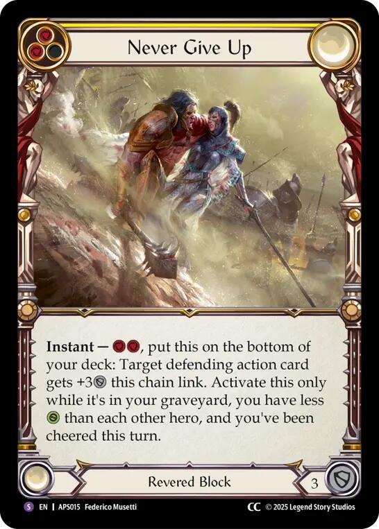 Never Give Up [ASP015] (Armory Deck: Pleiades)