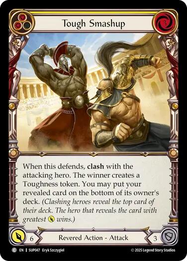Tough Smashup (Yellow) [SUP047] (Super Slam)  Rainbow Foil
