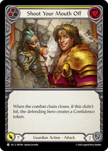Shoot Your Mouth Off (Yellow) [SUP190] (Super Slam)  Rainbow Foil