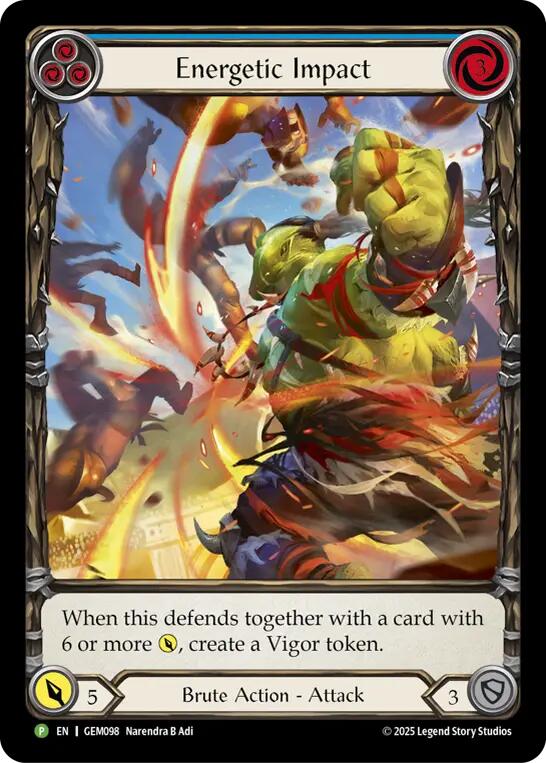 Energetic Impact [GEM098] (GEM Pack 3)  Rainbow Foil