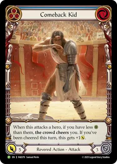 Comeback Kid (Blue) [FAB379] (Promo)  Rainbow Foil