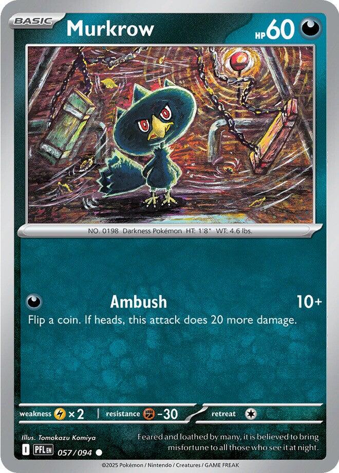 Murkrow (057/094) [Mega Evolution: Phantasmal Flames]