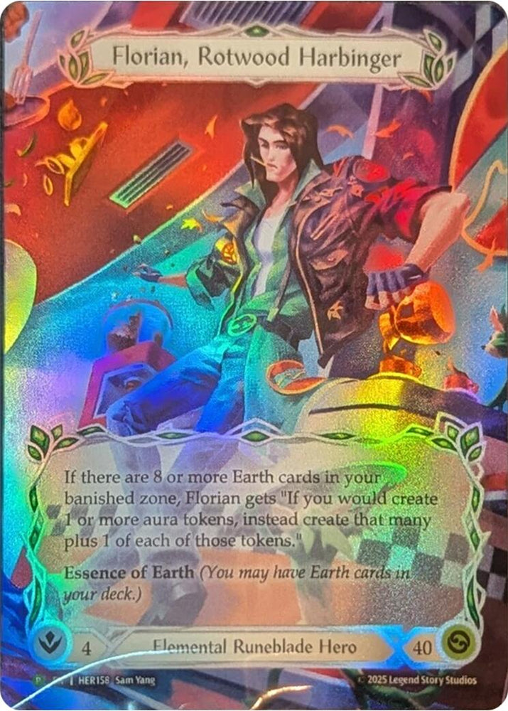 Florian, Rotwood Harbinger [HER158] (Promo)  Rainbow Foil