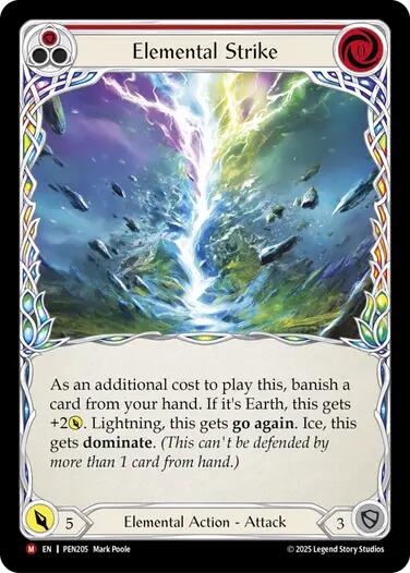 Elemental Strike [PEN205] (Compendium of Rathe)  Rainbow Foil