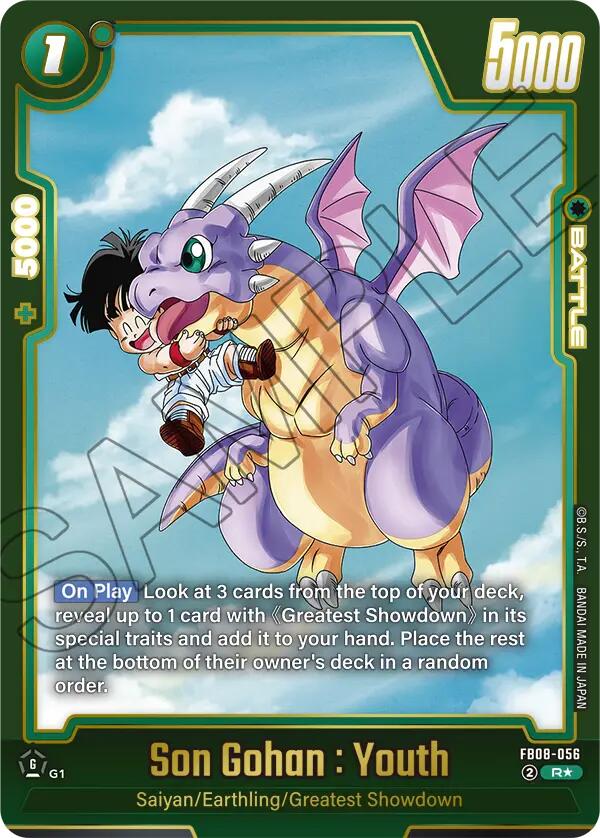 Son Gohan : Youth (FB08-056) (Alternate Art) [Saiyan's Pride]