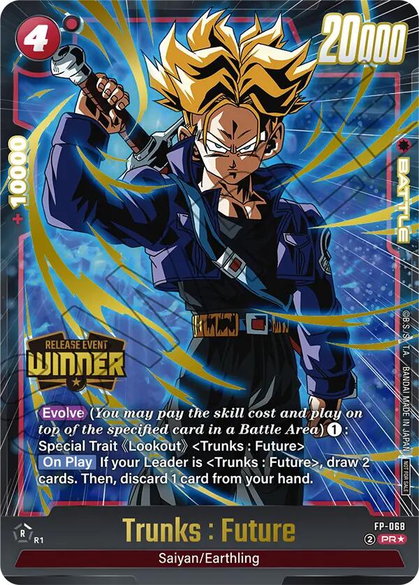Trunks : Future (FP-068) (Release Event Winner) [Fusion World Promotion Cards]
