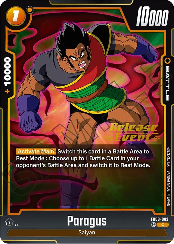 Paragus (FB08-082) [Saiyan's Pride Release Event]