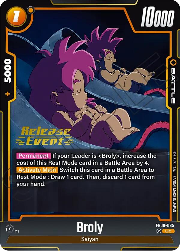 Broly (FB08-085) [Saiyan's Pride Release Event]