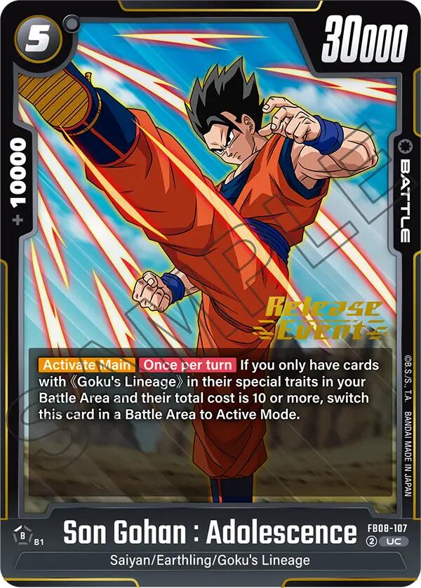 Son Gohan : Adolescence (FB08-107) [Saiyan's Pride Release Event]