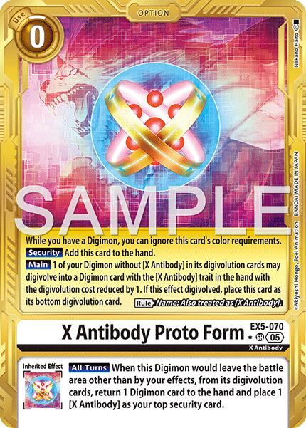 X Antibody Proto Form [EX5-070] (Alternate Art) [Advanced Booster Digimon Generation]