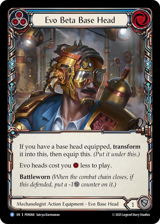 Evo Beta Base Head (Blue) (Regular) [PEN068] (Compendium of Rathe)