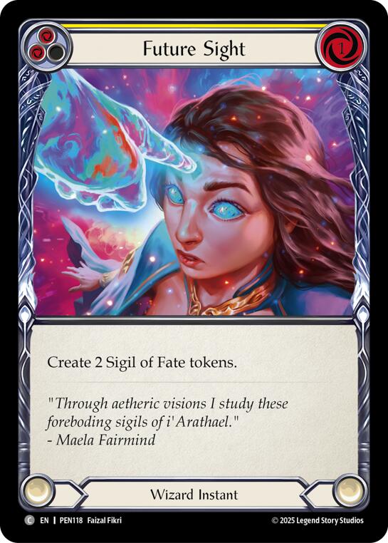 Future Sight (Yellow) (Regular) [PEN118] (Compendium of Rathe)