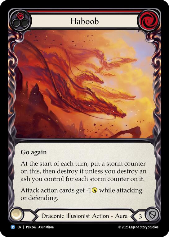 Haboob (Red) (Rainbow Foil) [PEN249] (Compendium of Rathe)  Rainbow Foil