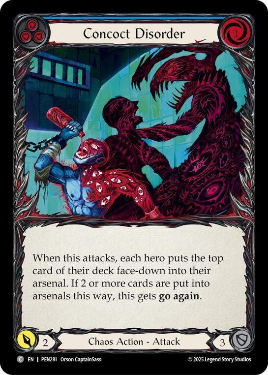 Concoct Disorder (Blue) (Rainbow Foil) [PEN281] (Compendium of Rathe)  Rainbow Foil