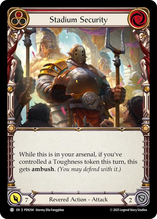 Stadium Security (Red) (Regular) [PEN294] (Compendium of Rathe)