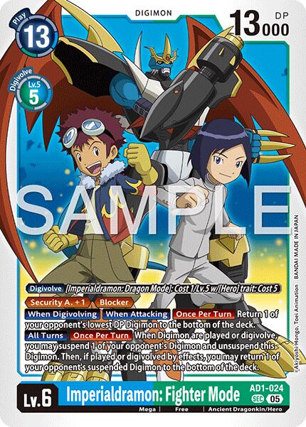 Imperialdramon: Fighter Mode [AD1-024] [Advanced Booster Digimon Generation]