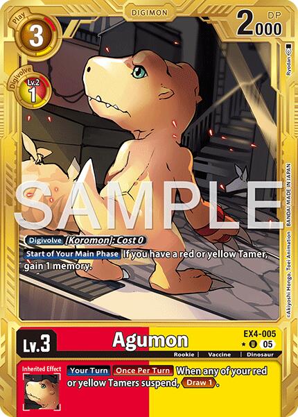 Agumon [EX4-005] - EX4-005 (Gold Border) [Advanced Booster Digimon Generation]
