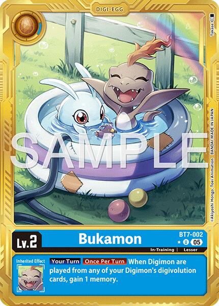 Bukamon [BT7-002] (Gold Border) [Advanced Booster Digimon Generation]