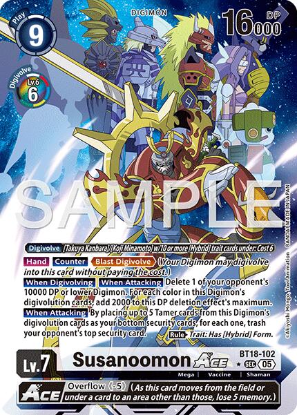 Susanoomon ACE [BT18-102] (Alternate Art) [Advanced Booster Digimon Generation]