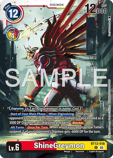 ShineGreymon [BT13-018] - BT13-018 [Advanced Booster Digimon Generation]
