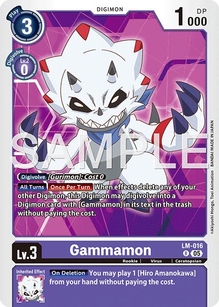 Gammamon [LM-016] [Advanced Booster Digimon Generation]