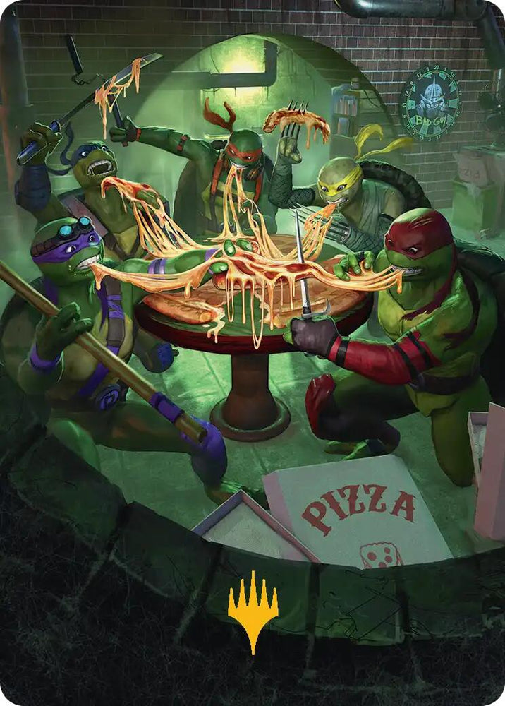 Food Chain Art Card (Gold-Stamped) [Teenage Mutant Ninja Turtles Art Series]