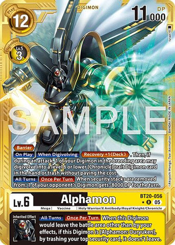 Alphamon [BT20-056] (Gold Border) [Advanced Booster Digimon Generation]