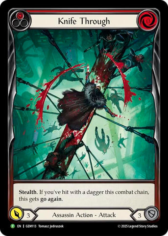 Knife Through (Red) [GEM113] (GEM Pack 4)  Rainbow Foil