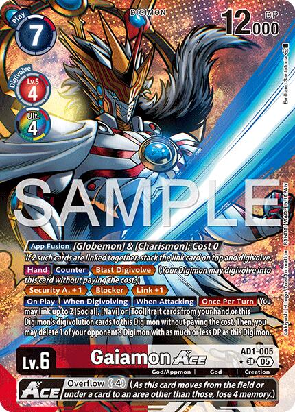 Gaiamon ACE [AD1-005] (Alternate Art) [Advanced Booster Digimon Generation]