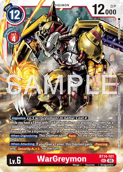WarGreymon [BT14-101] (Reprint) [Advanced Booster Digimon Generation]