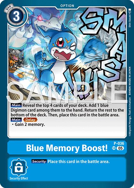 Blue Memory Boost! [P-036] (Reprint) [Advanced Booster Digimon Generation]