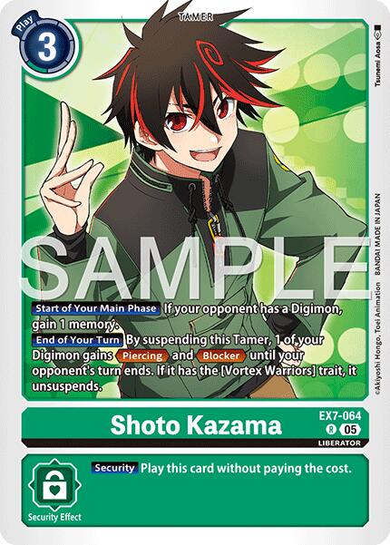 Shoto Kazama [EX7-064] (Reprint) [Advanced Booster Digimon Generation]