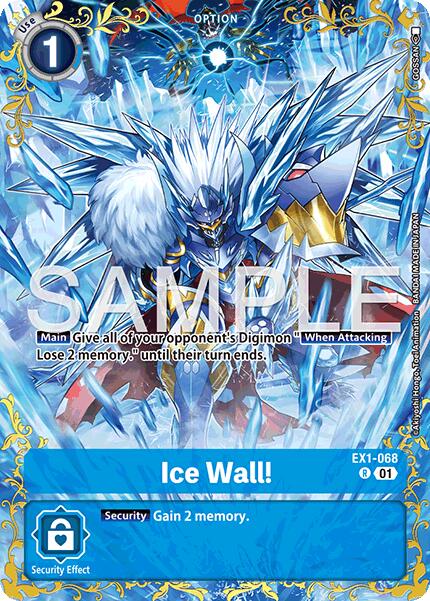 Ice Wall! [EX1-068] (Alternate Art) [Dual Revolution]