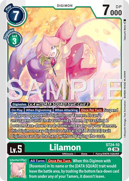 Lilamon [ST24-10] [Starter Deck: Data Squad]